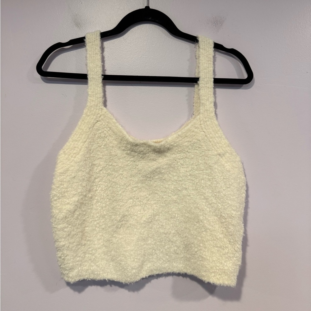 Abercrombie and Fitch lounge collection fuzzy tank top